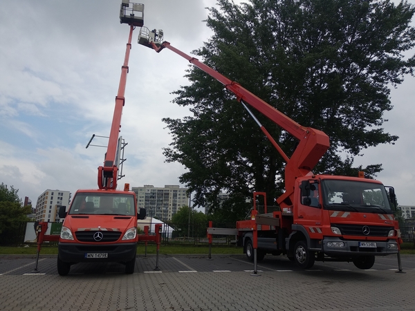 wynajem podnośnika koszowego Śródmieście